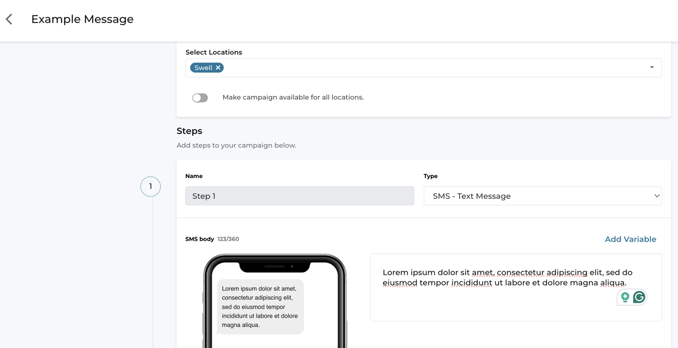 Creating a Campaign Template